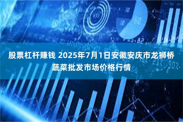 股票杠杆赚钱 2025年7月1日安徽安庆市龙狮桥蔬菜批发市场价格行情